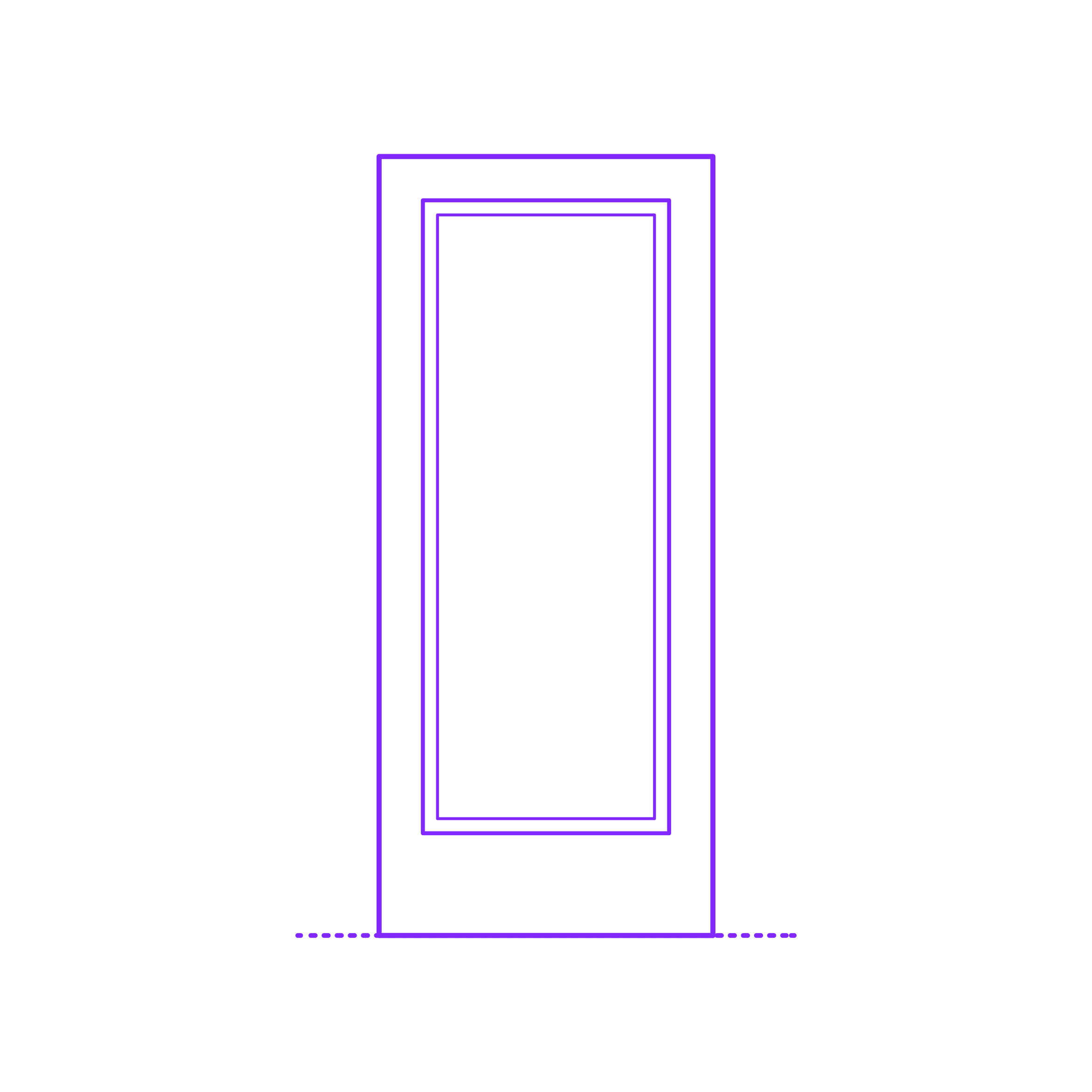 Buildings Exterior Doors Solid Entry Door Flush 1 Panel Border Thin Craft Design Svg File Free Vectors